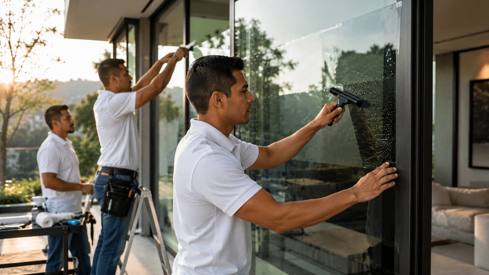 Instalación de película de ventana